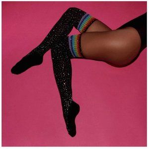 Crystal Thigh High Rainbow Stockings